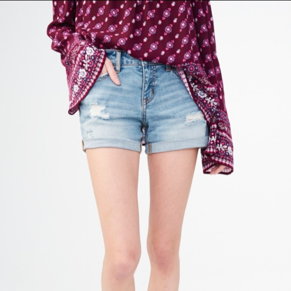 Aeropostale Distressed Jean Shorts